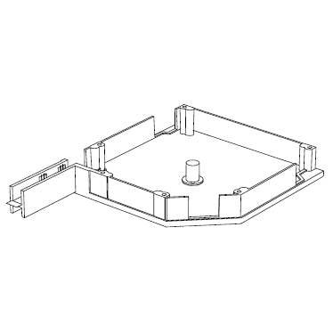 RK16501 # Крышка боковая алюминиевая белая