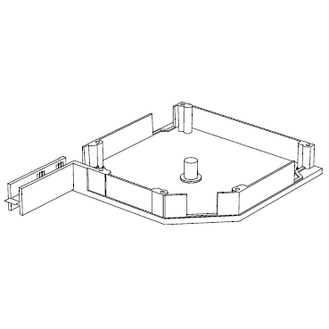 RK15001 # Крышка боковая алюминиевая белая