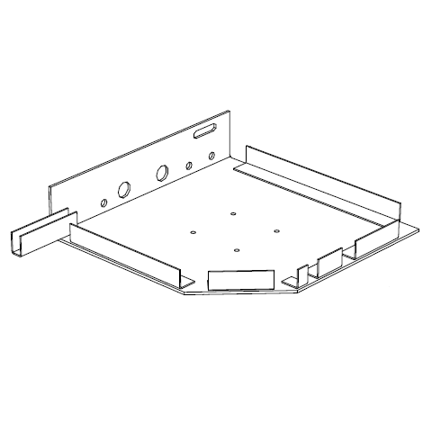 RK37501 # Крышка боковая стальная белая