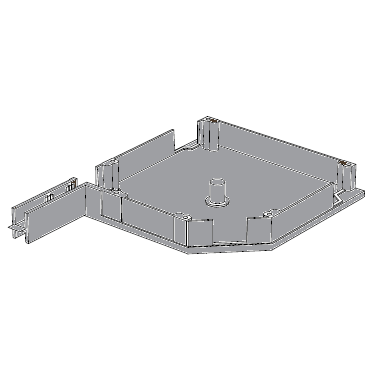 RK16503 # Крышка боковая алюминиевая серая