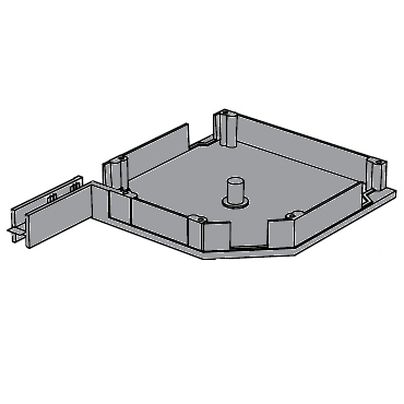 RK18003 # Крышка боковая алюминиевая серая