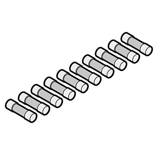 638122 # Слаботочный предохранитель (10 шт.), 6,3 А / 250 В, T / H 440 / 445 / 460 / 460 FU