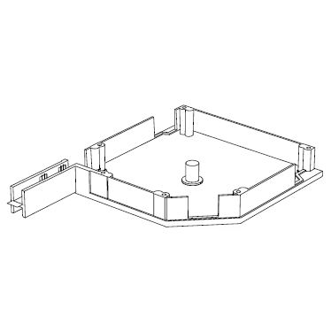 RK13701 # Крышка боковая алюминиевая белая