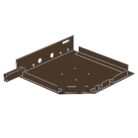 RK37502 # Крышка боковая стальная коричневая