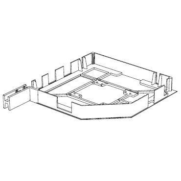 RK25001 # Крышка боковая алюминиевая белая