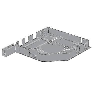 RK25003 # Крышка боковая алюминиевая серая