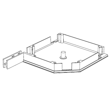 RK250S01 # Крышка боковая алюминиевая белая