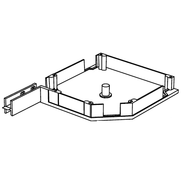 RK18001 # Крышка боковая алюминиевая белая