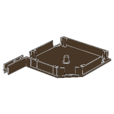 RK13702 # Крышка боковая алюминиевая коричневая