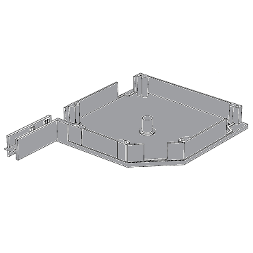 RK20503 # Крышка боковая алюминиевая серая