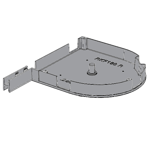 RKF18003 # Крышка боковая круглая алюминиевая серая