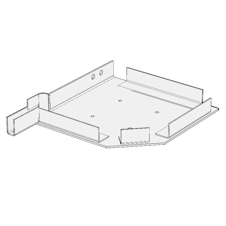 RKS25001 # Крышка боковая стальная белая